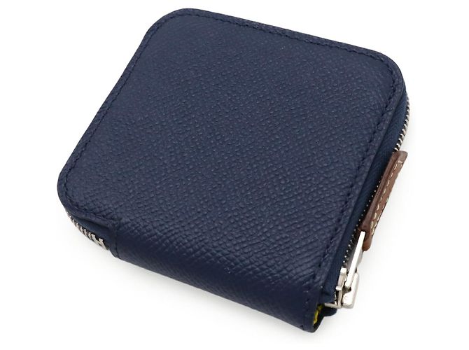 Monedero compacto mini de piel Epsom 'Azap Silk'In' de Hermès Azul - vista 2