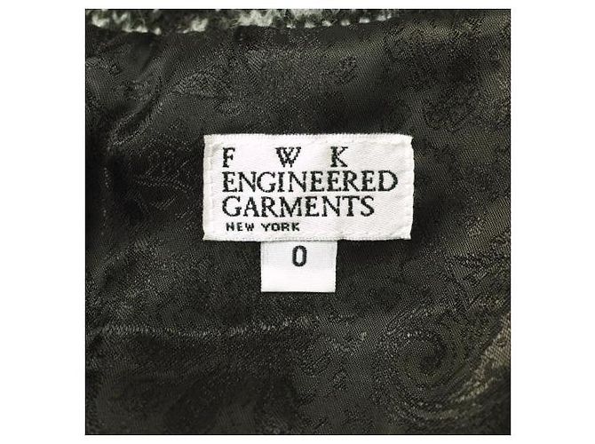 Autre Marque FWK by ENGINEERED GARMENTS Shawl Collar Knit Jacket Wool Blend Outerwear Grey - view 3