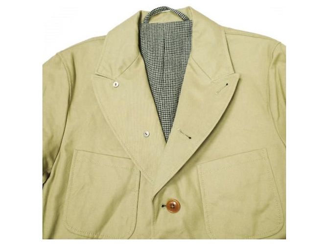 Autre Marque Abrigo de sarga de algodón Sanca × BEAMS BOY Beige - vista 3