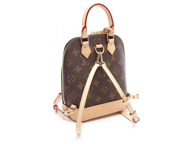 Zaino Alma Monogram Louis Vuitton Marrone - vista 2
