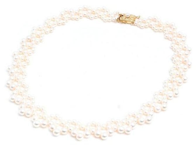 Collana di Perle MIKIMOTO Au750 D'oro - vista 2