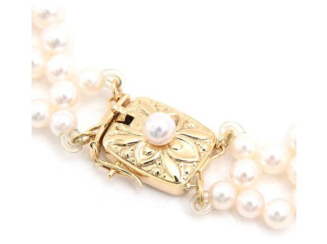 Collana di Perle MIKIMOTO Au750 D'oro - vista 4