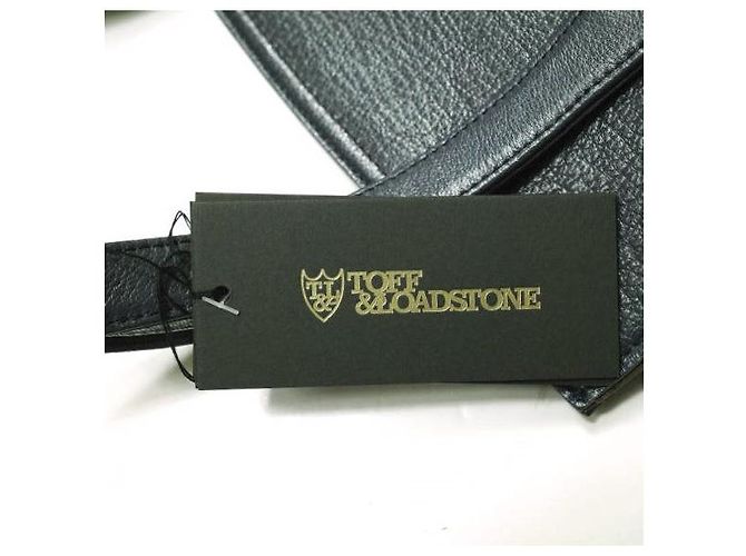 Autre Marque Bolso tote híbrido de abacá y cuero TOFF&LOADSTONE Gris Azul marino - vista 4
