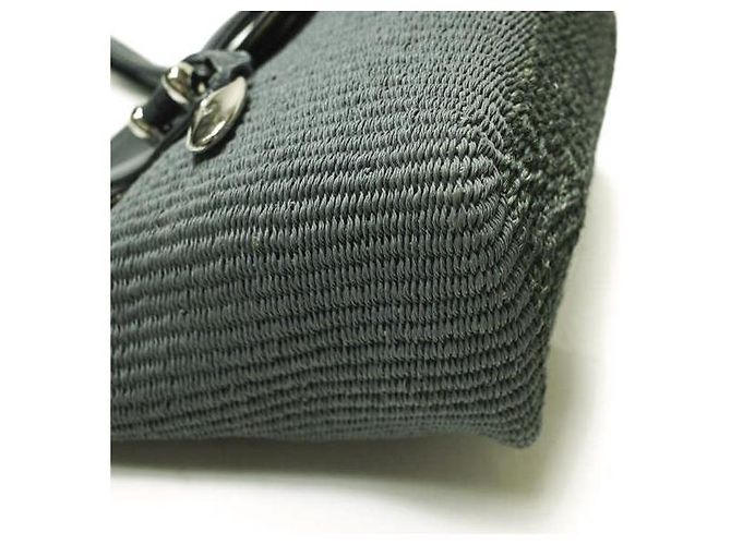 Autre Marque Bolso tote híbrido de abacá y cuero TOFF&LOADSTONE Gris Azul marino - vista 7