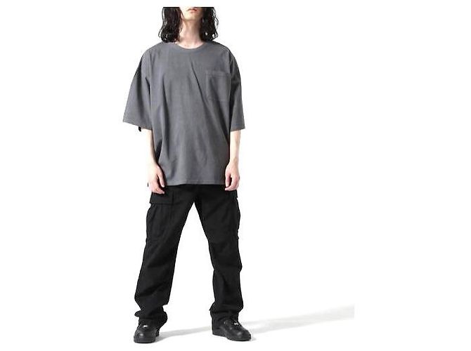 Autre Marque Danke Schon WEB&DEPOT Limited Reaktiv gefärbtes Baumwoll-T-Shirt Grau - Ansicht 3