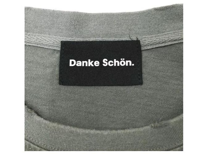 Autre Marque Danke Schon WEB&DEPOT Limited Reaktiv gefärbtes Baumwoll-T-Shirt Grau - Ansicht 4