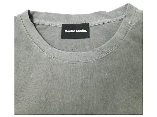 Autre Marque Danke Schon WEB&DEPOT Limited Reaktiv gefärbtes Baumwoll-T-Shirt Grau - Ansicht 5