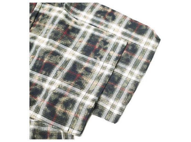 Autre Marque Gracias CHEMISETAS DE CUELLO ABIERTO A CUADROS Camisa de algodón (Limitada) Negro - vista 6