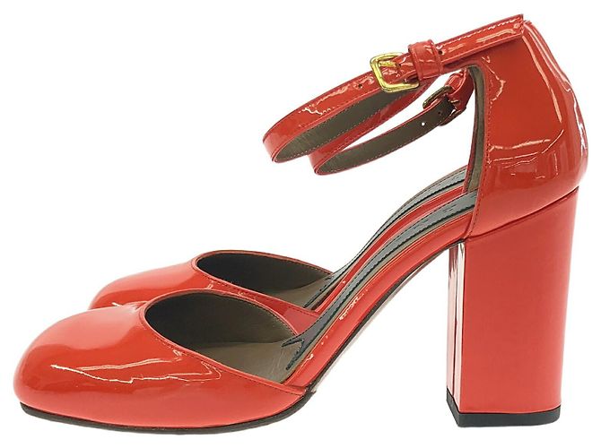 Marni Lackleder Pumps Orange - Ansicht 3