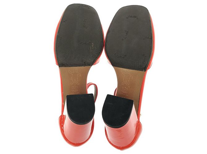 Marni Lackleder Pumps Orange - Ansicht 4
