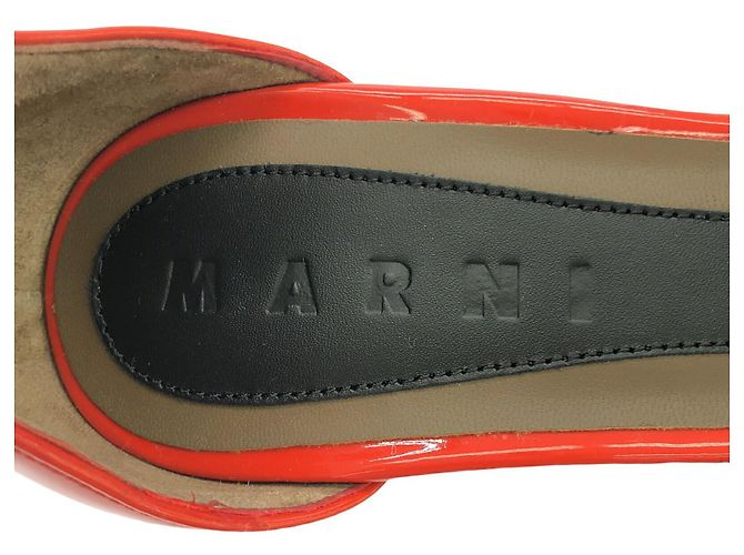 Marni Lackleder Pumps Orange - Ansicht 6