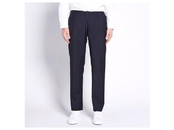 Pantalones de lana tropical ARI WO MH de Acne Studios Azul Azul marino - vista 3