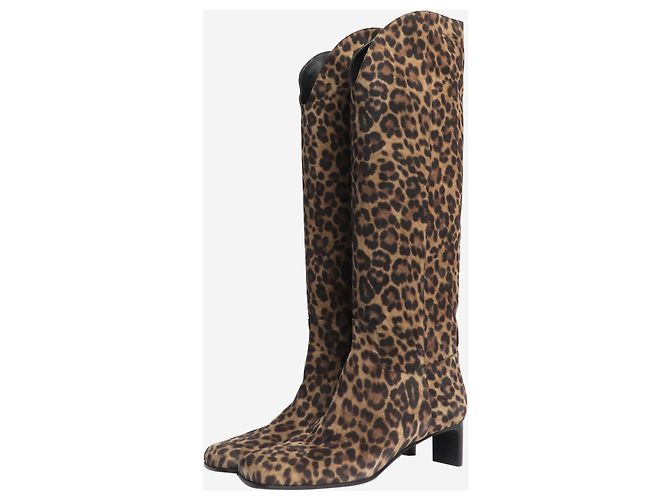 Longchamp Bota de leopardo até o joelho La Cavalière - tamanho EU 39 - vista 2