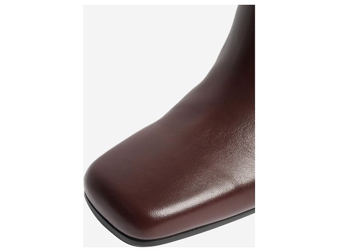 Longchamp La Cavalière oxblood knee high leather boots high leather boots - size EU 39 - view 5
