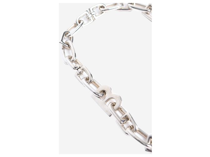 Balenciaga Collana a catena B in argento - vista 2