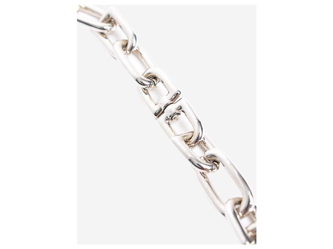 Balenciaga Collana a catena B in argento - vista 3