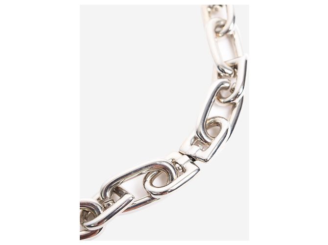Balenciaga Collana a catena B in argento - vista 4