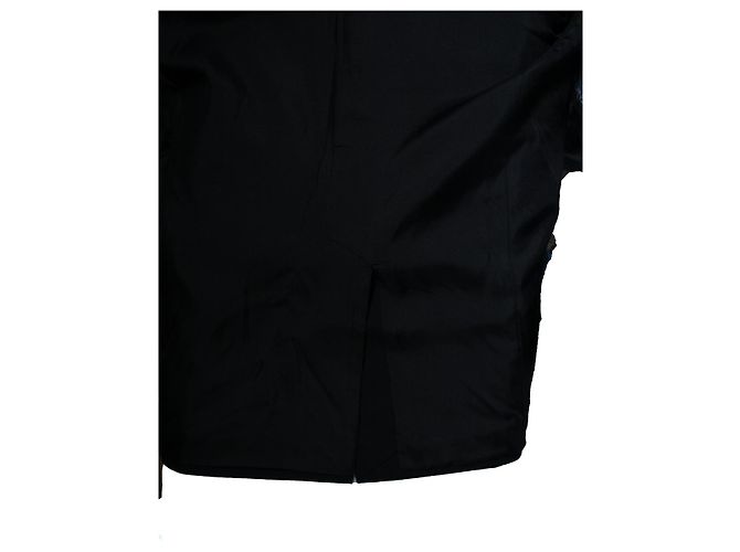 Schwarze Smokingjacke von Saint Laurent mit Satinrevers - Ansicht 5