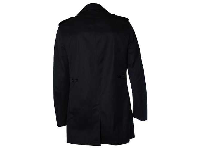 Trench coat de mezcla de algodón negro Saint Laurent 2019 - vista 2