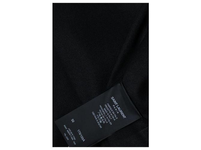 Trench coat de mezcla de algodón negro Saint Laurent 2019 - vista 6