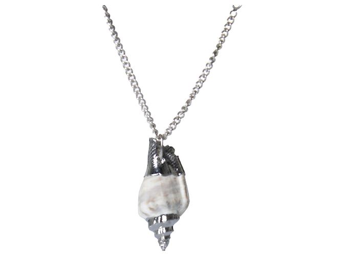 Autre Marque OAMC, collana conchiglia con argento Bianco - vista 2