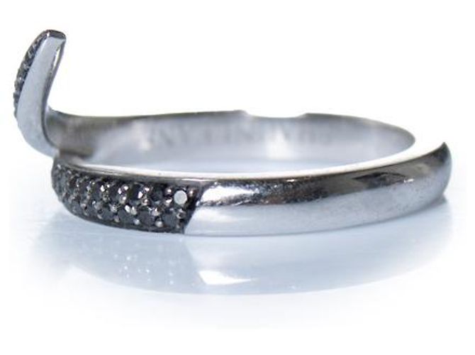 Autre Marque Shaun Leane, Ring aus 18 Karat Weißgold und Diamanten Schwarz Silber - Ansicht 2