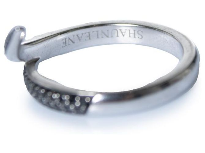 Autre Marque Shaun Leane, Ring aus 18 Karat Weißgold und Diamanten Schwarz Silber - Ansicht 5