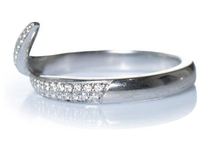 Autre Marque Shaun Leane, anello in oro bianco 18 carati e diamanti Argento - vista 4
