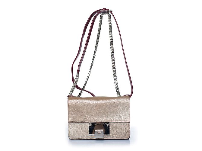 Borsa a tracolla in pelle rosa Rebel di Jimmy Choo - vista 2