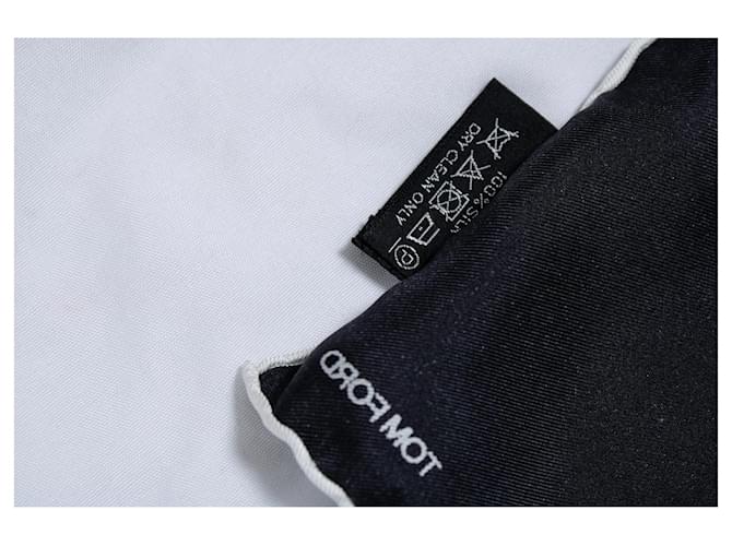 Tom Ford, schwarze Einstecktuch - Ansicht 5
