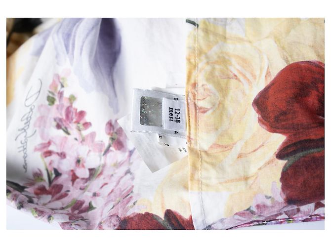 Blumenbedrucktes Kinderkleid von Dolce & Gabbana Weiß Mehrfarben - Ansicht 5