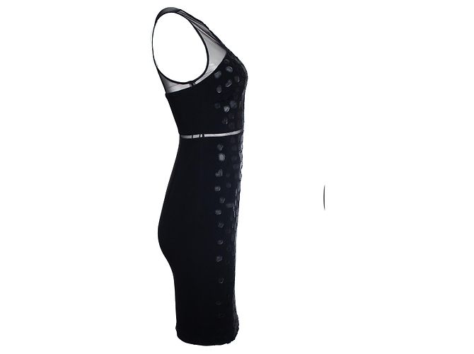 Autre Marque Sachin + Babi, schwarzes Mini-Kleid mit Patches - Ansicht 4