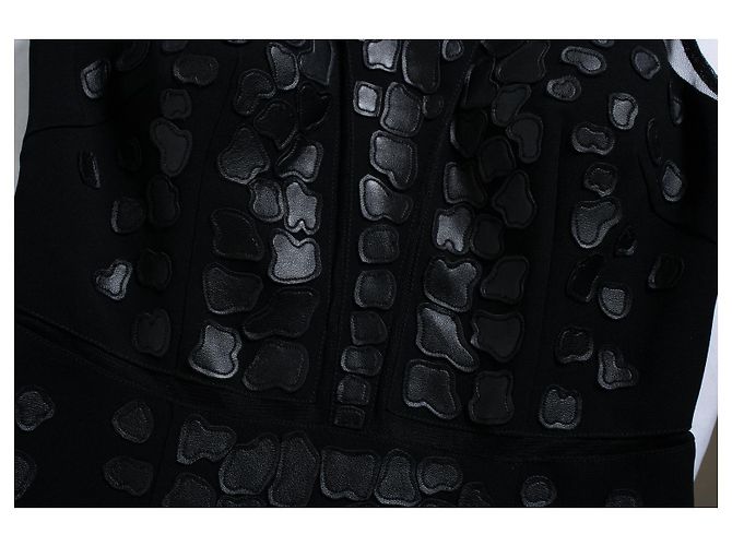 Autre Marque Sachin + Babi, schwarzes Mini-Kleid mit Patches - Ansicht 6