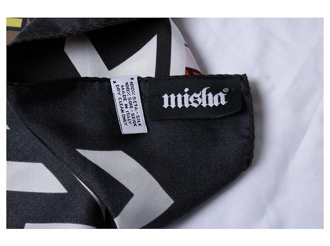 Autre Marque Misha, Graphic printed square scarf Multiple colors - view 4