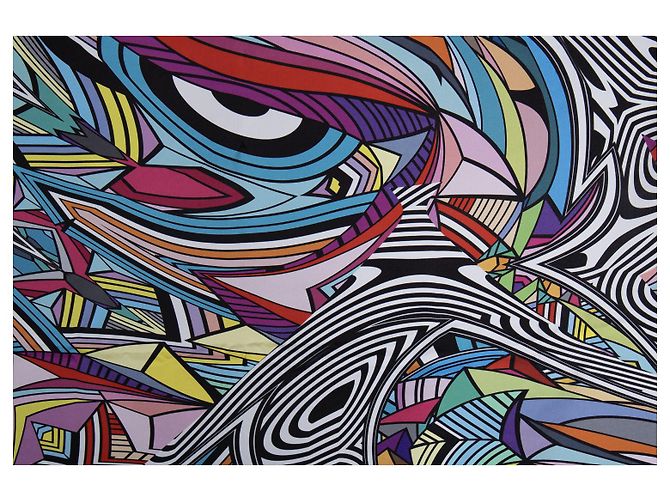Autre Marque Misha, Graphic printed square scarf Multiple colors - view 6