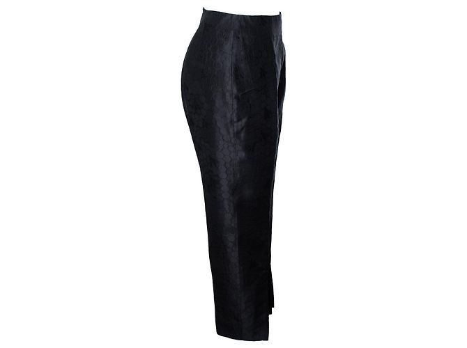 Alexander McQueen, pantalón cropped Negro - vista 4