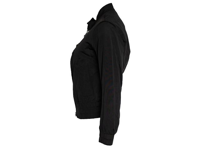 Giacca bomber nera decorata Dries van Noten Nero - vista 4