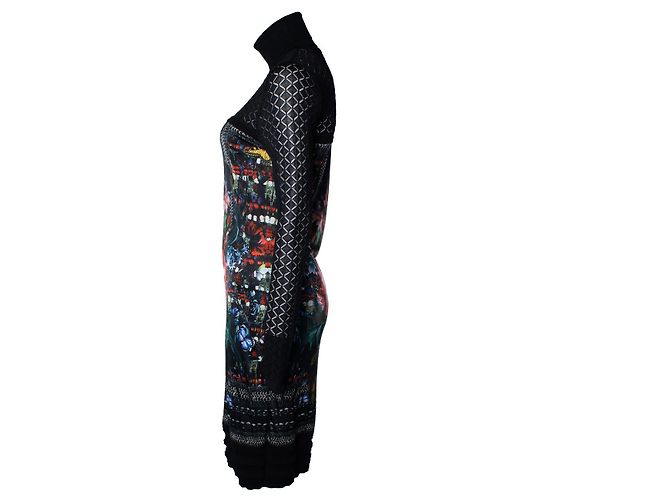 Vestido estampado floral Roberto Cavalli Negro Multicolor - vista 2
