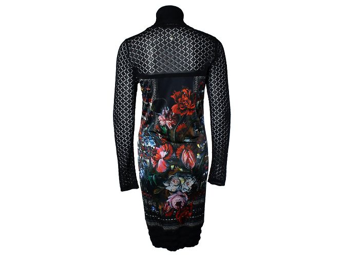 Vestido estampado floral Roberto Cavalli Negro Multicolor - vista 3