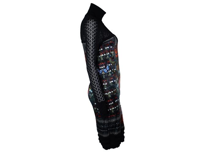 Vestido estampado floral Roberto Cavalli Negro Multicolor - vista 4