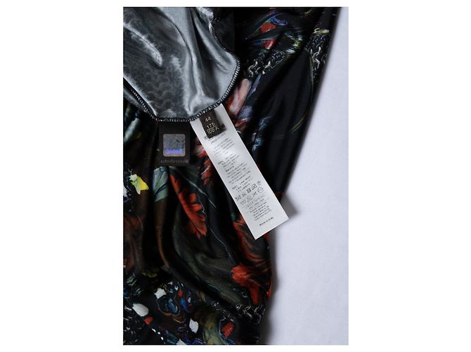 Vestido estampado floral Roberto Cavalli Negro Multicolor - vista 5