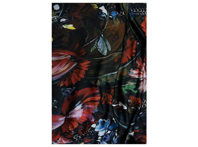 Vestido estampado floral Roberto Cavalli Negro Multicolor - vista 6