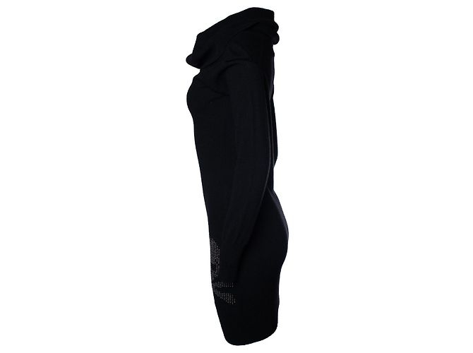 Autre Marque Robe midi à col roulé noire Mastermind Japan - vue 2