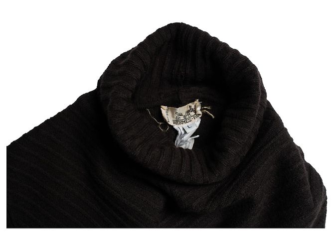 Hermès, dolcevita a coste marrone - vista 5