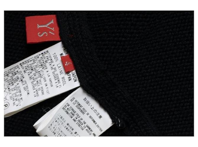 Y'S Ys, schwarzer Strickcardigan - Ansicht 5
