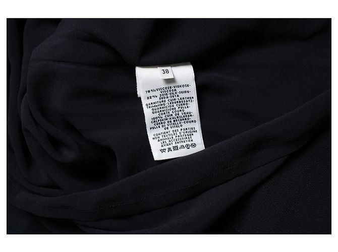 Hermès Schwarzes Maxikleid mit Gürtel von Hermes - Ansicht 6
