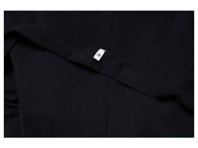 Hermès Schwarzes Maxikleid mit Gürtel von Hermes - Ansicht 7