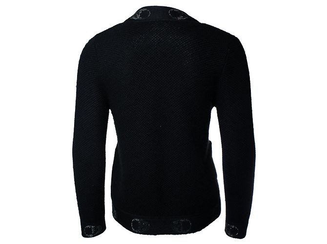 Autre Marque Lucien Pellat-Finet, Strickjacke mit Totenköpfen Schwarz - Ansicht 3