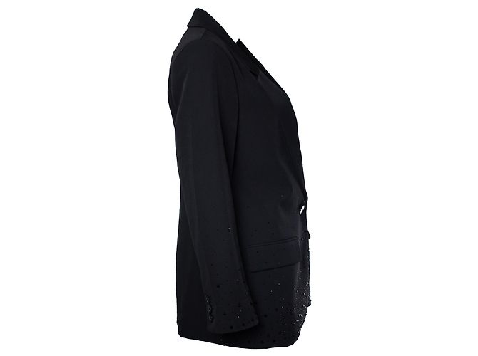 Joseph Ribkoff, schwarzer Blazer mit schwarzen Strass - Ansicht 4