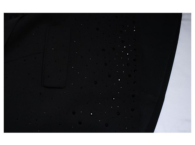 Joseph Ribkoff, schwarzer Blazer mit schwarzen Strass - Ansicht 6